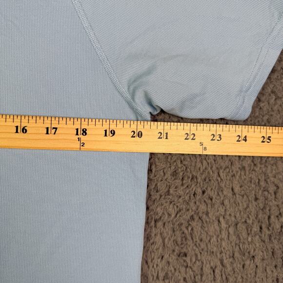 Rhone Delta Pique Polo Shirt Mens Medium Blue Performance Stretch Golf Mesh - Picture 7 of 9